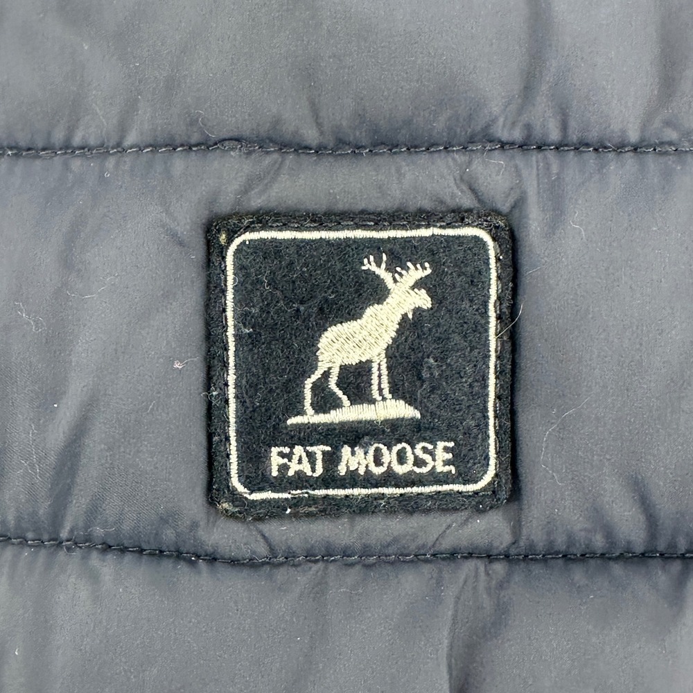 Fat Moose Quilted Womens L Vest Navy Blue Yellow Puffer Sleeveless‎ Outerwear - Picture 4 of 12